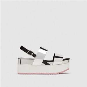 Zara Trafaluc Chunky Platform Sandals